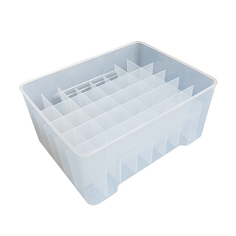 40 Grids Plastic Fishing Tackle Box Lined Box Webfoot Octopus Egi Storage Organizer Box Squid Jig Hard Lure Sea Tool Case