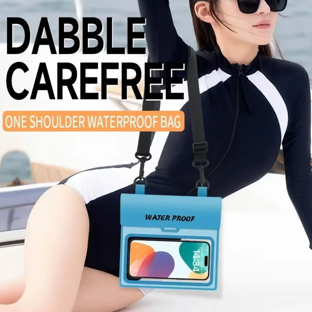 الصيف PVC السباحة حقيبة مقاومة للماء شاشة تعمل باللمس تجمع حقيبة الهاتف الخليوي الغوص الرياضة حقيبة ساعي في الهواء الطلق