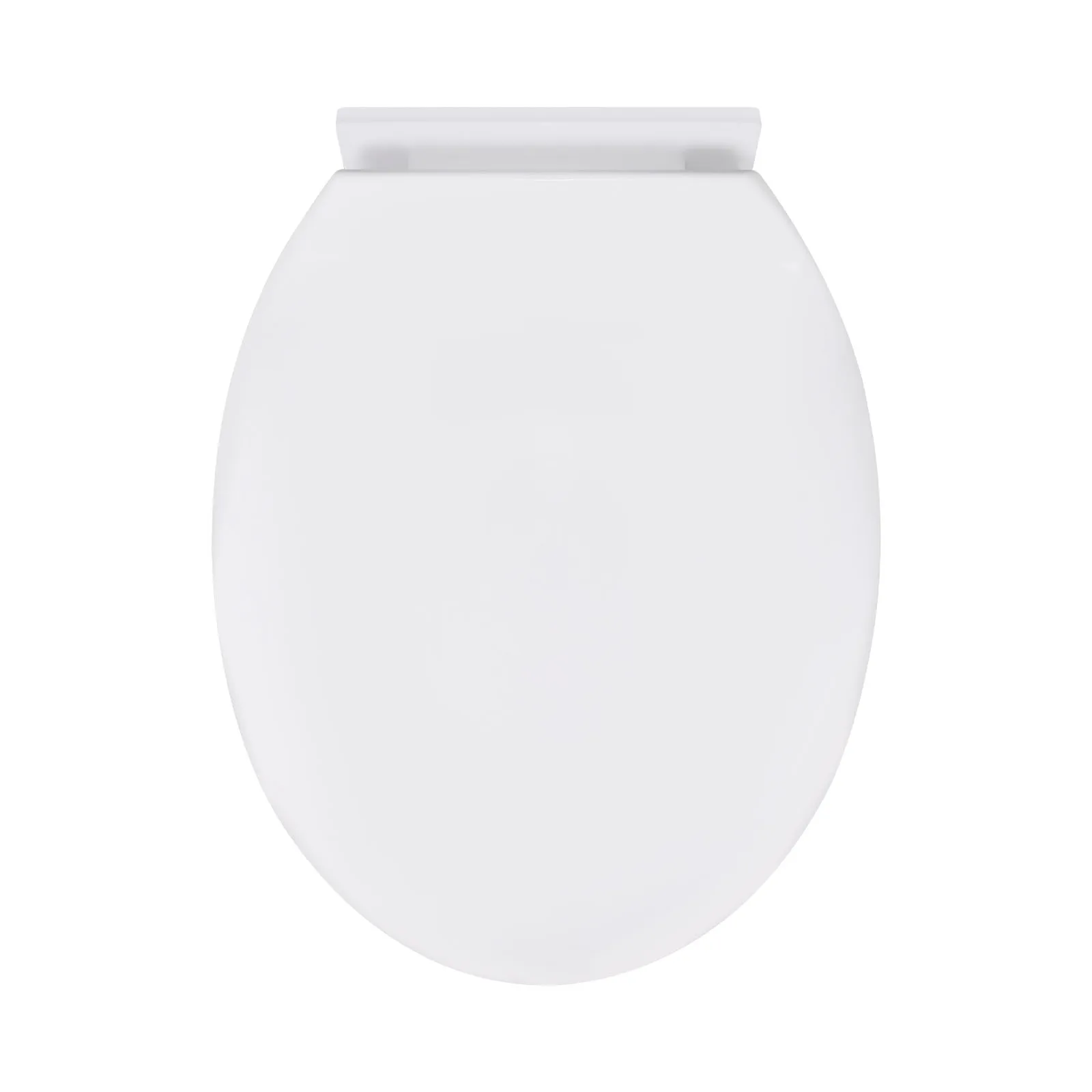 O Shape Toilet Seat with Soft Close Mechanism, WC Toilet Bathroom Plastic Loo Seat Easy Clean, Soft Close, Sturdy PP Material