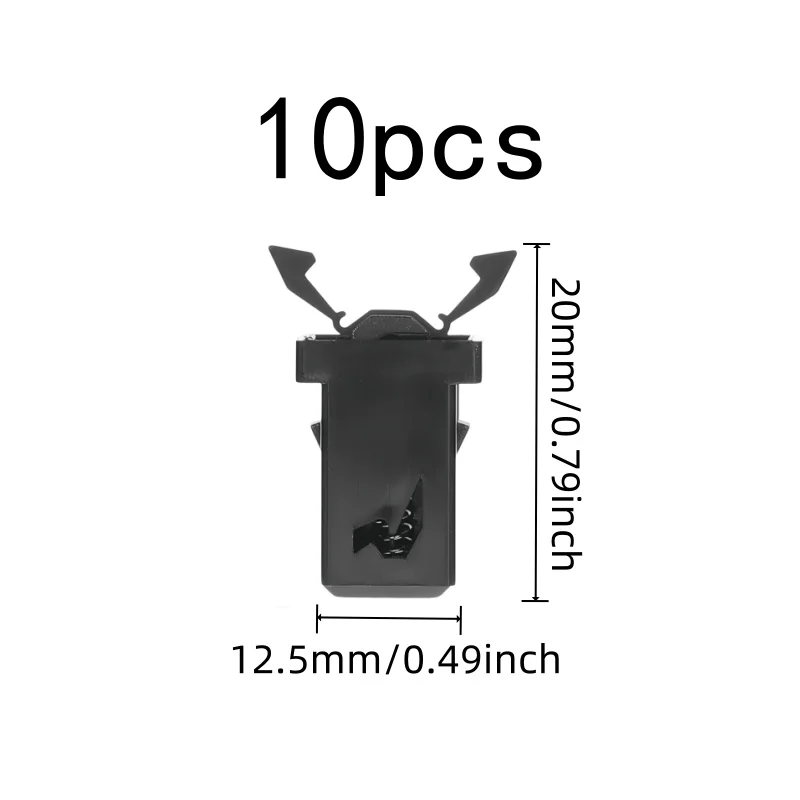 10 pcs Push-Type Spring Clasps, Easy Push-to-Close for Storage Container Lids, Multipurpose, Versatile