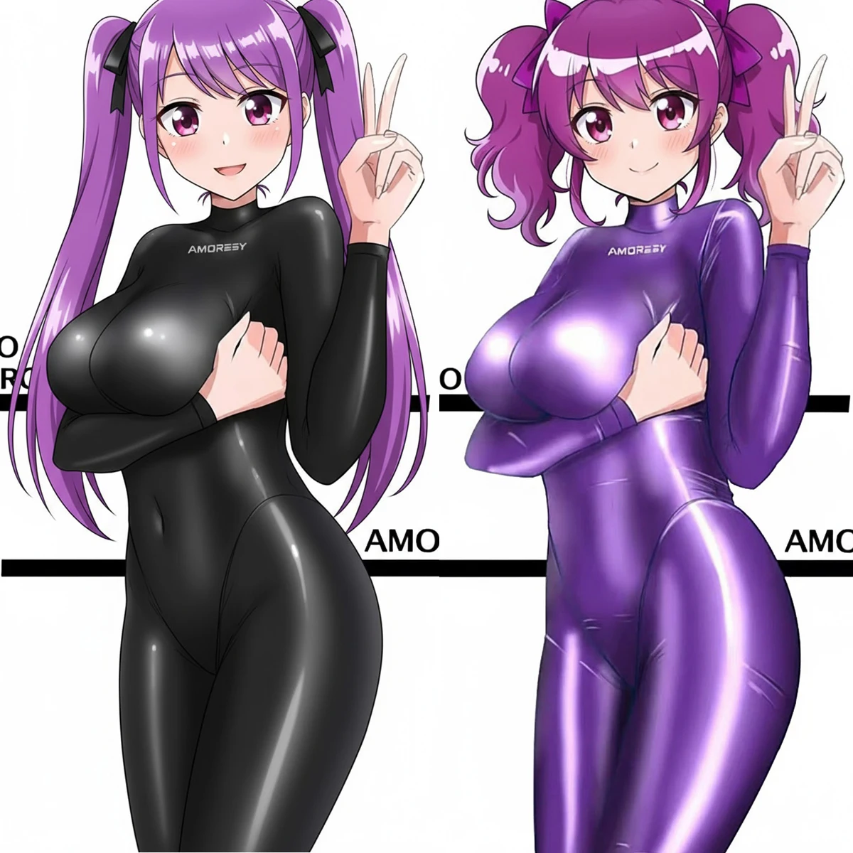 

AMORESY Athena Series Sexy Glossy Spandex Surfing Diving Tight Swimwear Bodysuit Leotards Catsuit Overalls Bathing Suit Playsuit