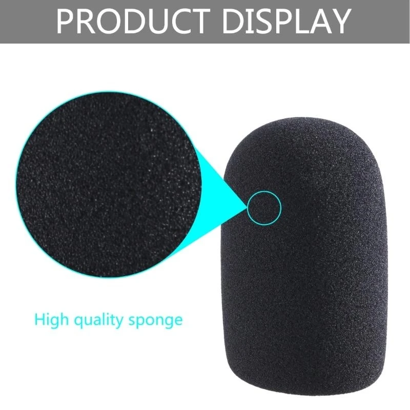 090F FOAM MICROPHONE COVER GRAITE AT2020 AT2035 MIC Sponge للتسجيلات في الهواء الطلق