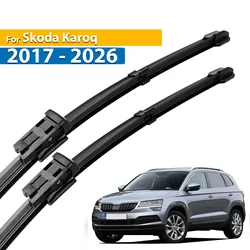 Erick's Wiper LHD Front Wiper Blades For Skoda Karoq 2017 - 2026 Windshield Windscreen Clean Window Car Rain Brushes 26