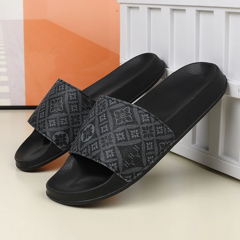 

Plus Size Men Fashion One Strap Beach Slippers Stylish Soft Bottom Anti-slip Outdoor Slides Comfortable Casual Summer Wear