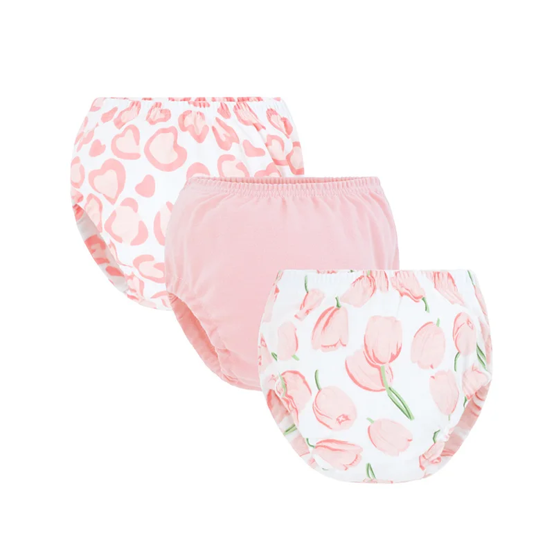 3 stks/set Peuter Slipje Zomer Leuke Cartoon Print Ondergoed Baby Herbruikbare Ademende Katoenen Shorts Ondergoed Voor Kinderen 3M-12M