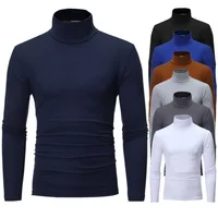 Sous-vêtements thermiques à col haut pour hommes, chemise mince coupe couvertes, t-shirt à manches longues, collants, vêtements d'hiver, automne, Y-Men 1