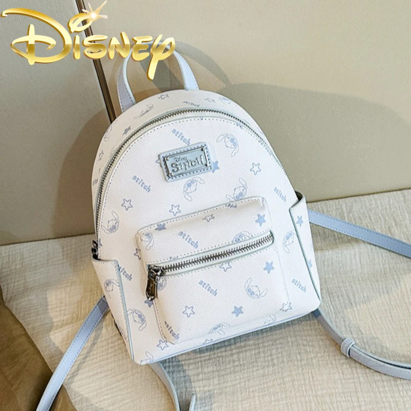 

Disney Stitch New Women's Mini Backpack Luxury Brand Original Mini Women's Backpack Cartoon Print Casual Backpack High Quality