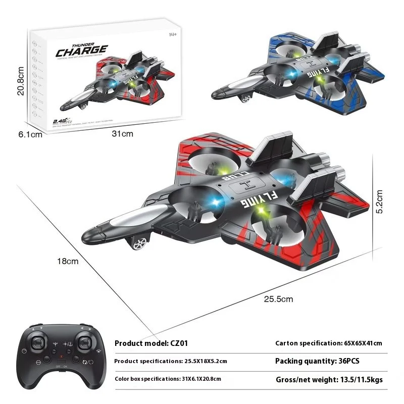 CZ01 zdalnie sterowanym piankowym samolotem Drone zabawka kaskaderska na dużych wysokościach Hover Rolling efekty specjalne symulacja Quadcopter zabawkowy samolot