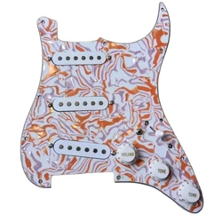 Prewired SSS Guitar Pickguard Muti-fuction Switch with Wiring Harness Set for ST FD Guitar Accessories