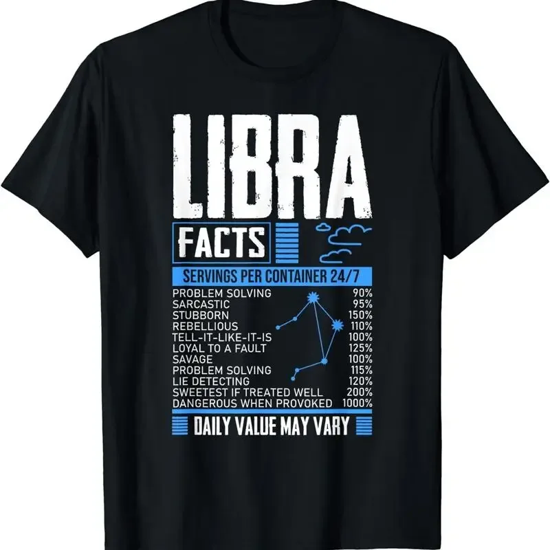 New Limited Funny Libra Zodiac Facts September October Month T Shirt