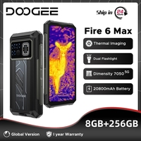 Global Version DOOGEE Fire 6 Max 5G Rugged Phone Thermal imaging 6.72\