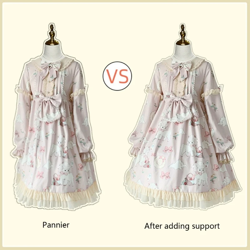 Elastic Underskirt Animation White Lace Petticoat Cos-play Dress Women Clothing Accessories A-line Skirt