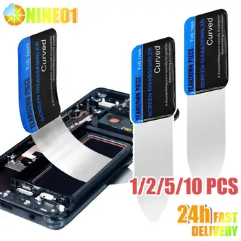 10-2 adet cep telefonu ekran aracı paslanmaz çelik bıçak yumuşak ince Pry Spudger tablet ekranı pil açılış aracı paslanmaz açıcı