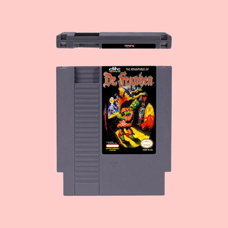 

For The Adventures of Dr. Franken 72 pins Game Cartridge for 8bit NES Video Game Console