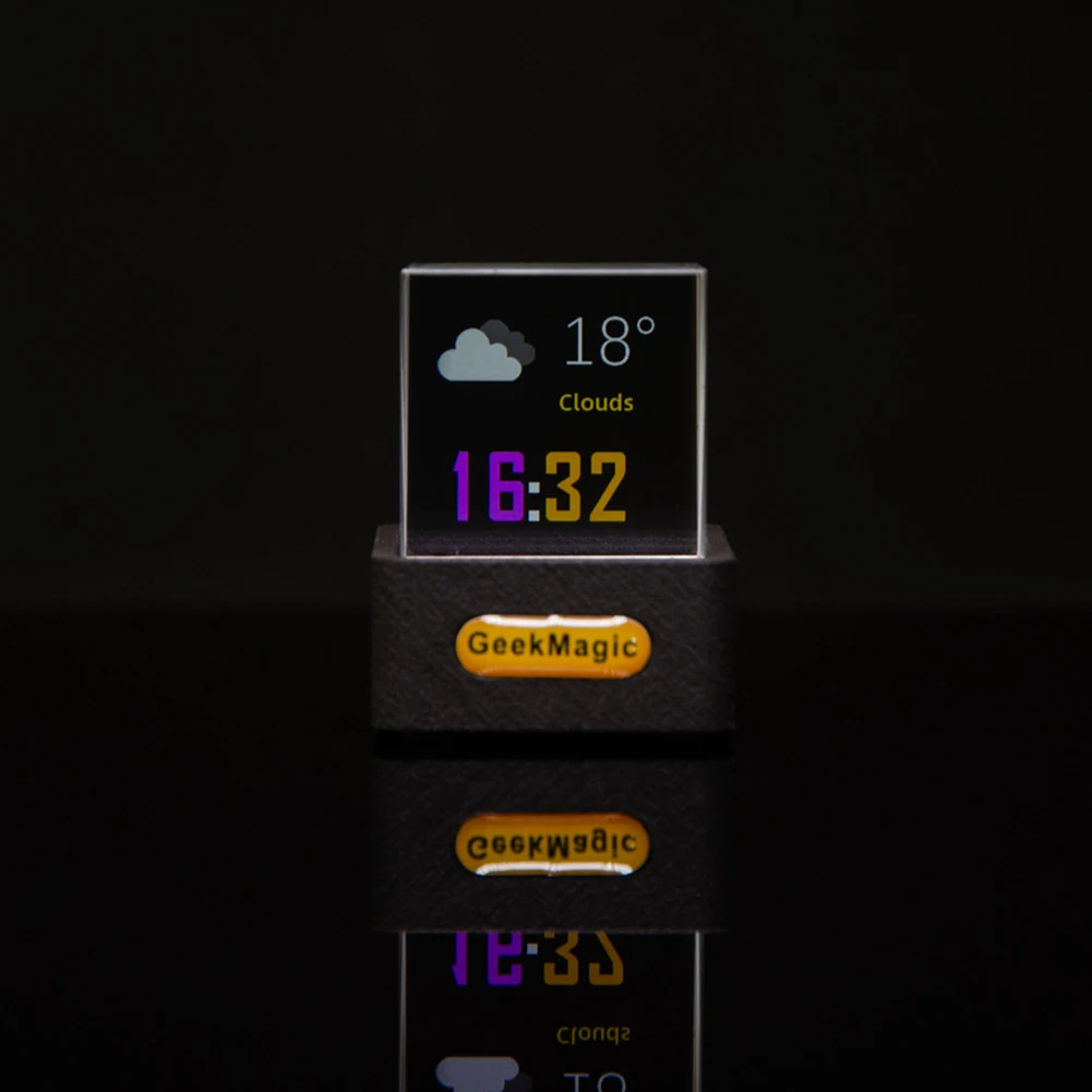 Smart Weather Station Digital Clock New Trend Mini Transparent WiFi Weather Clock Creative Gift Desktop Display Decoration