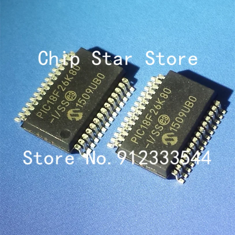 2-50 Uds PIC18F26K80 PIC18F26K80-I/SS SSOP28 8Bit MCU Flash PIC18 familia PIC18F K8x serie microcontroladores 100% nuevos y originales