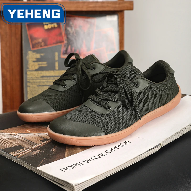 

Минималистичная обувь унисекс для босиком, женские и мужские кроссовки с широким носком и нулевым падением, удобные дышащие сетчатые модные носки для фитнеса босиком