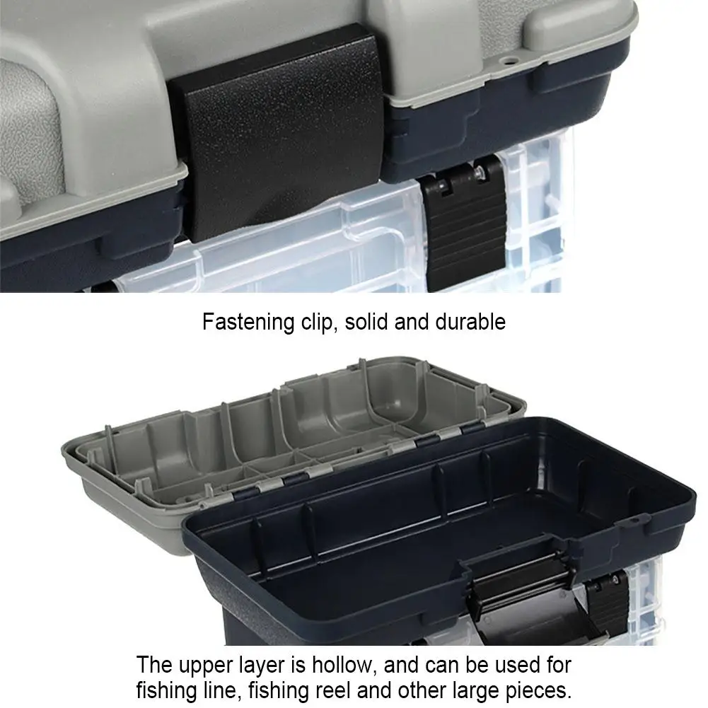 4 Layers Fishing Tackle Box Portable Handheld Large Capacity High-strength Lure Tool Box With Handle