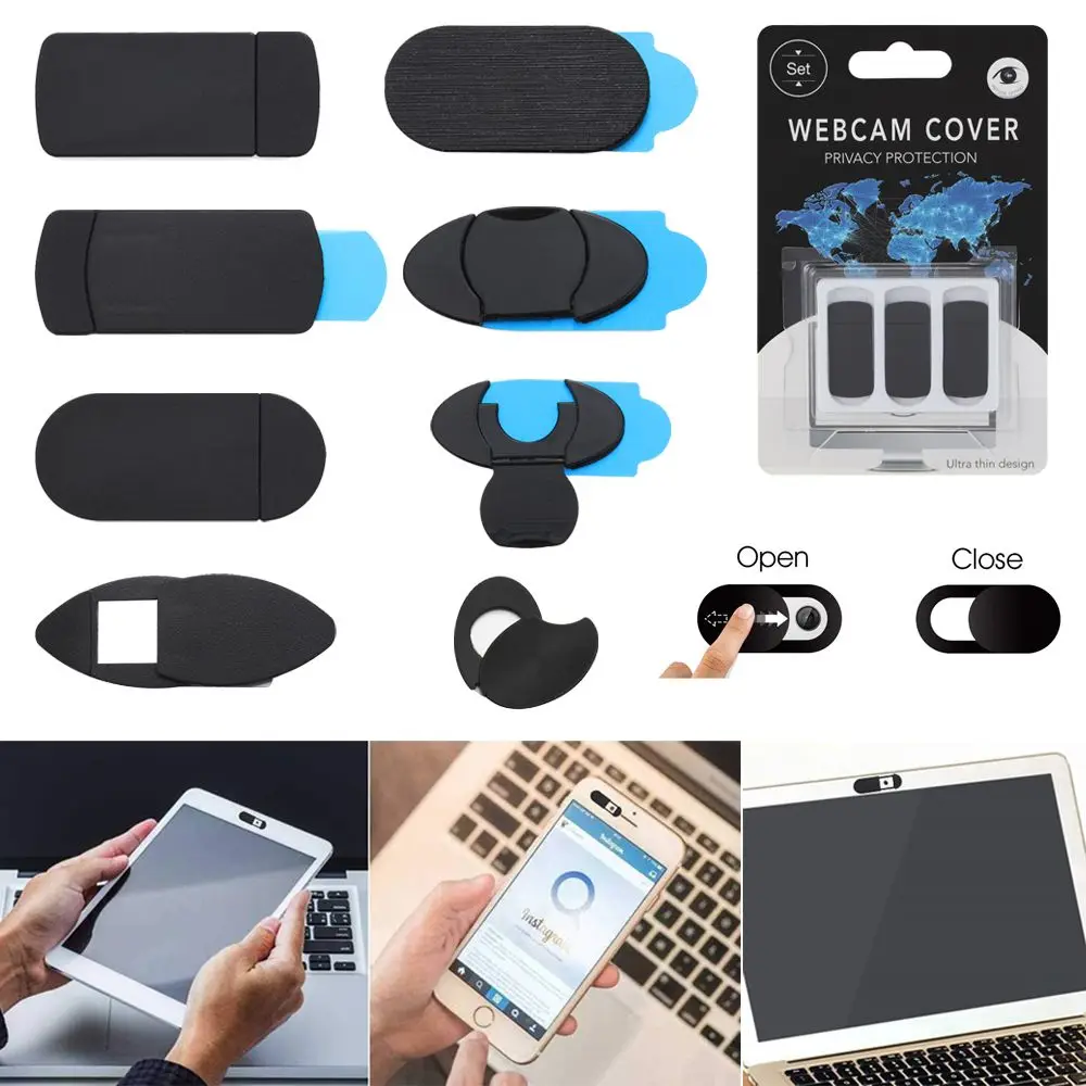 Plastic Slider Shutter Webcam Cover Privacy Security Camera Sticker Camera Cover For Laptop  for Phone Tablet Computer iPad