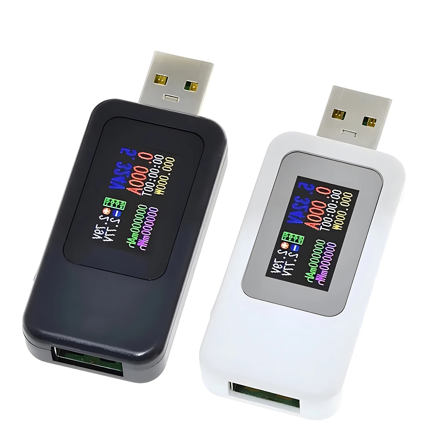 10 IN 1 USB Tester DC4-30V 0-6.5A Digital Voltmeter Ammeter Current Voltage Meter Amp Volt Indicator Power Bank Charger Detector