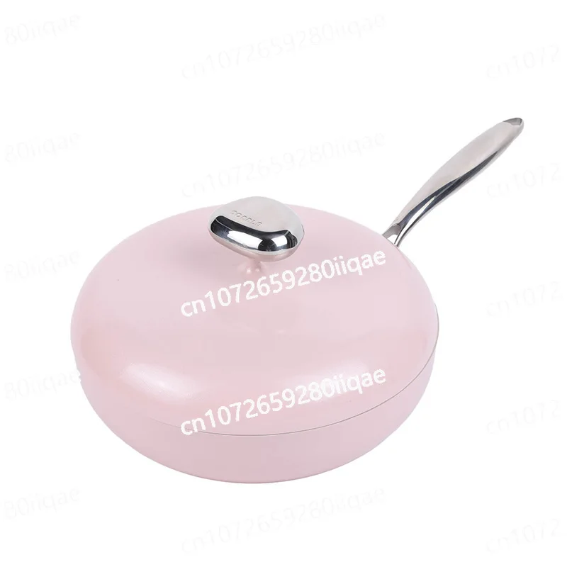 

Универсальная кухонная плита, современная простота, посуда, галька, антипригарная сковорода, 28 см, жареный вок, газовая индукционная плита