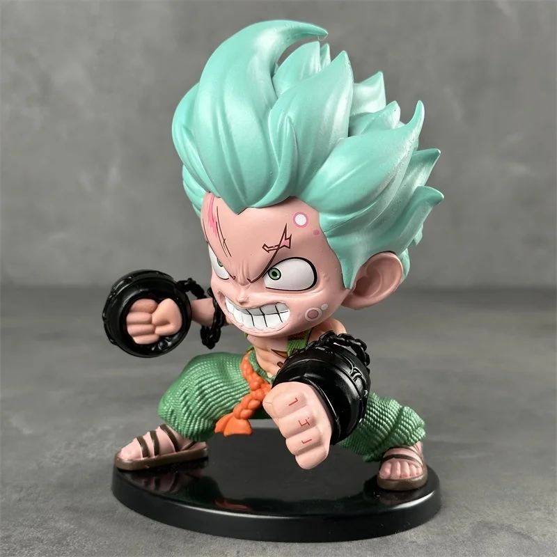 Uma peça cosplay transformando figura q versão desktop computador caso anime temático modelo de exibição brinquedos colecionáveis & hobbies