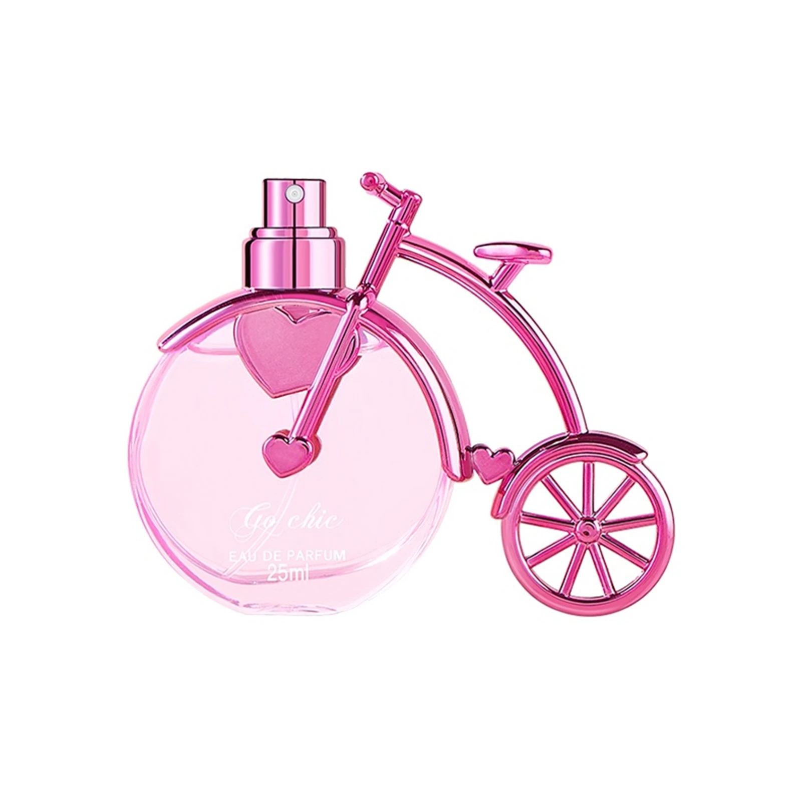 25ml perfume original caprichoso bicicleta forma eau de parfum para mulher floral frutado ideia de longa duração presente romântico