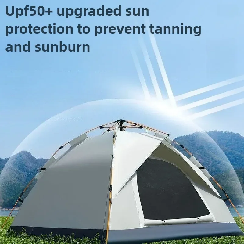 

Outing Portable Sun-proof Tents Outdoor Thickened Rainproof Tents Mosquito-proof Beach Trip Picnic Foldable Tent Camp Equipment