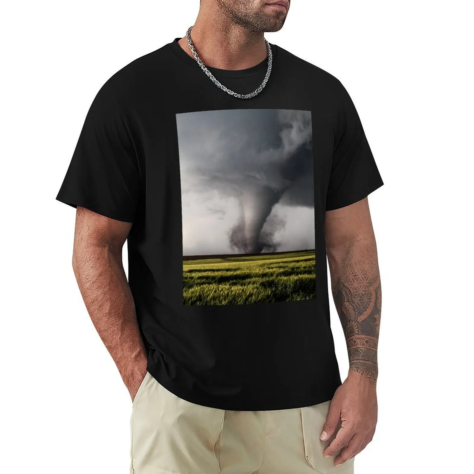 Tornado On The Ground T-Shirt Labor Work Casual T-Shirt