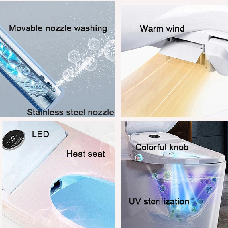 Abatant WC Japonais Tapa Bidet Retrete Japones مقاعد المراحيض الذكية ساخنة كوفيت المرحاض WC الحصار المرحاض Vater Electrico مقعد