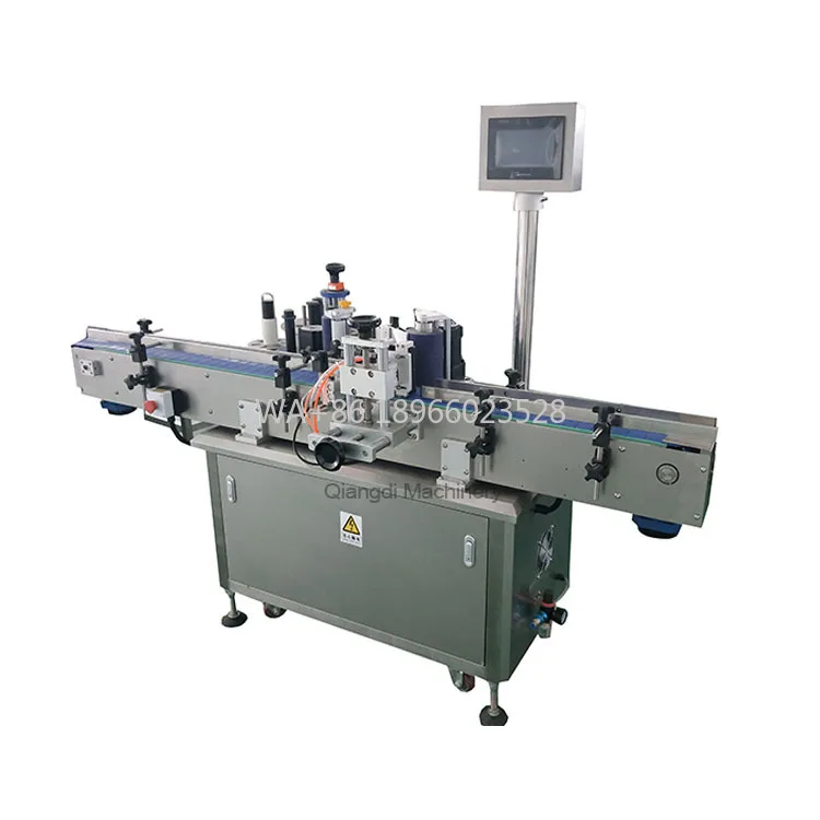 Etichettatrice adesiva per lattine di bottiglie di vetro rotonde in lega di carta di alluminio con controllo automatico PLC