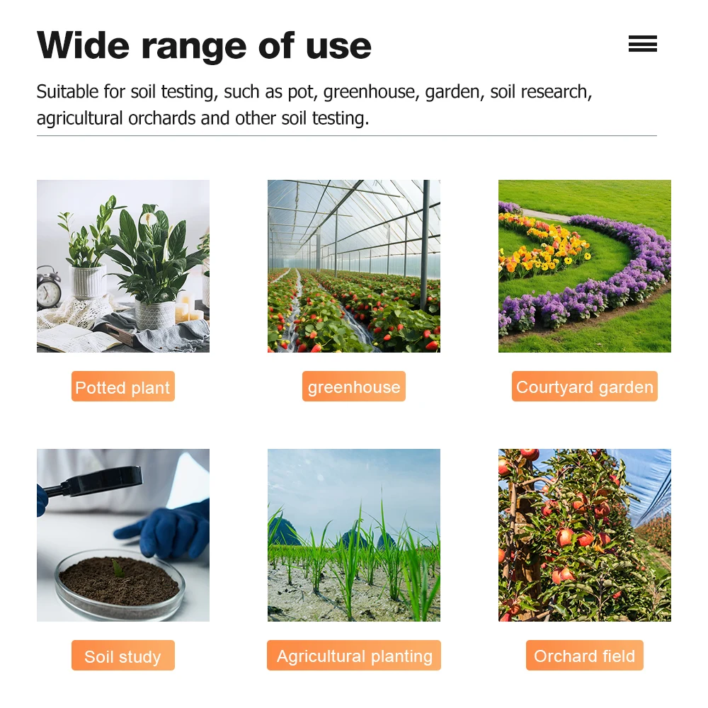 Gardening Soil Tester PH/Water Moisture/Fertility Detector Soil Moisture Tester Plants Flower Soil PH Meter No Batteries Require