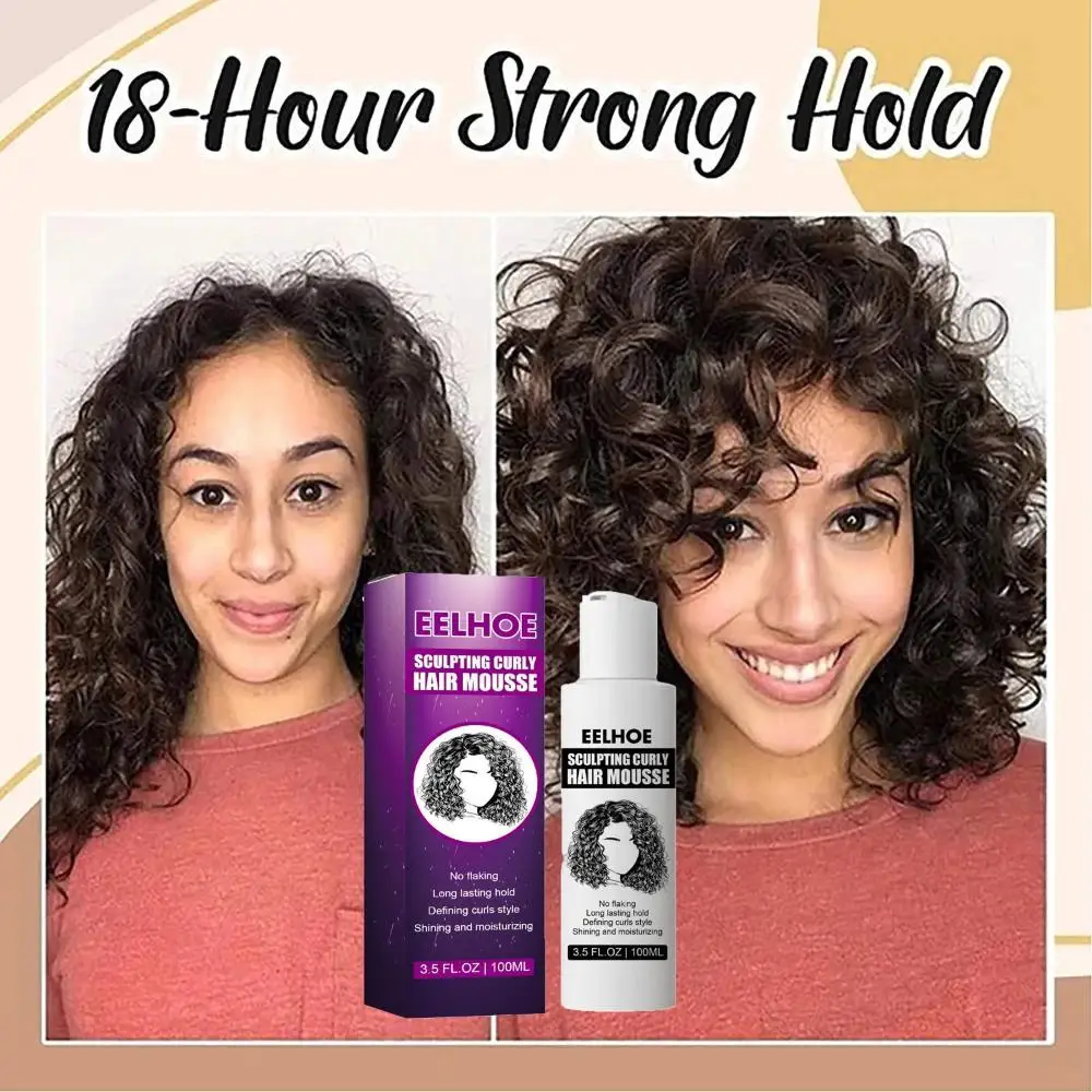 

Moisturizer Wavy Hair Curl Treatment Frizz Control Curl Hair Boost Defining Cream Sculpting Curly Hair Mousse Hair Repairing