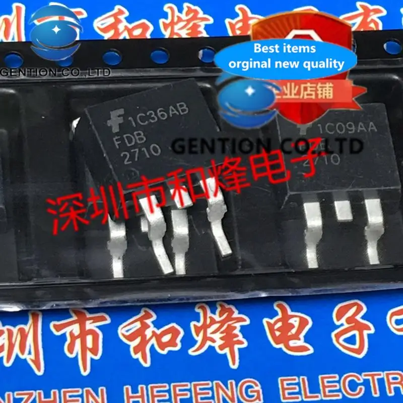 

10 шт FDB2710 TO-263 250V 50A в наличии 100% новый и оригинальный