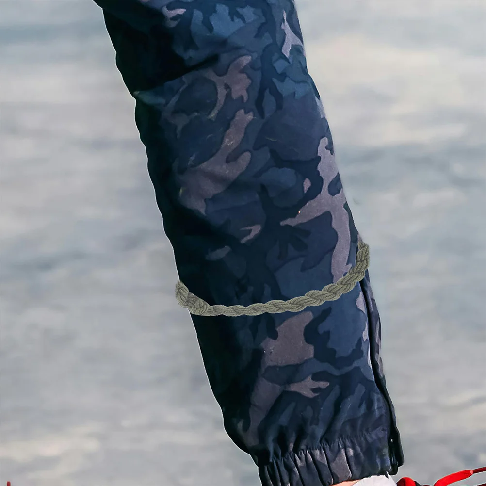 2Pairs مطاطا التمهيد الأشرطة خطاف معدني الساق التعادل الحبال للمشي بانت الساق تثبيت متعددة الوظائف التمهيد الملحقات