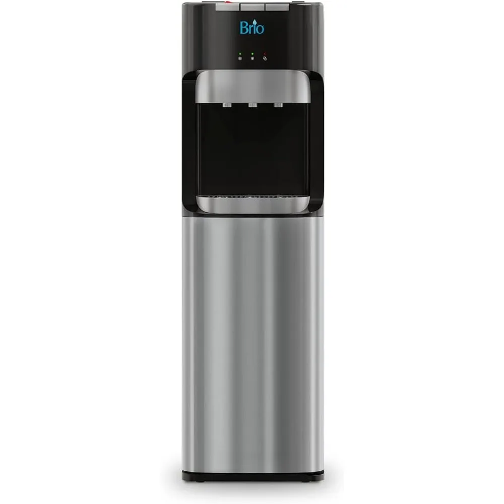 Brio Bottom Loading Water Cooler Dispenser for 5 Gallon Bottles - 3 Temperatures with Hot