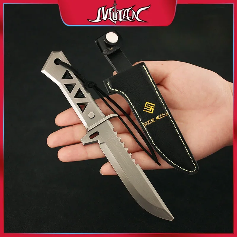 

Valorant Knife Xenohunter 17cm Key Chain Military Tactical Pocket Knives Game Peripheral Real Steel Katanas Metal Model Kid Toys