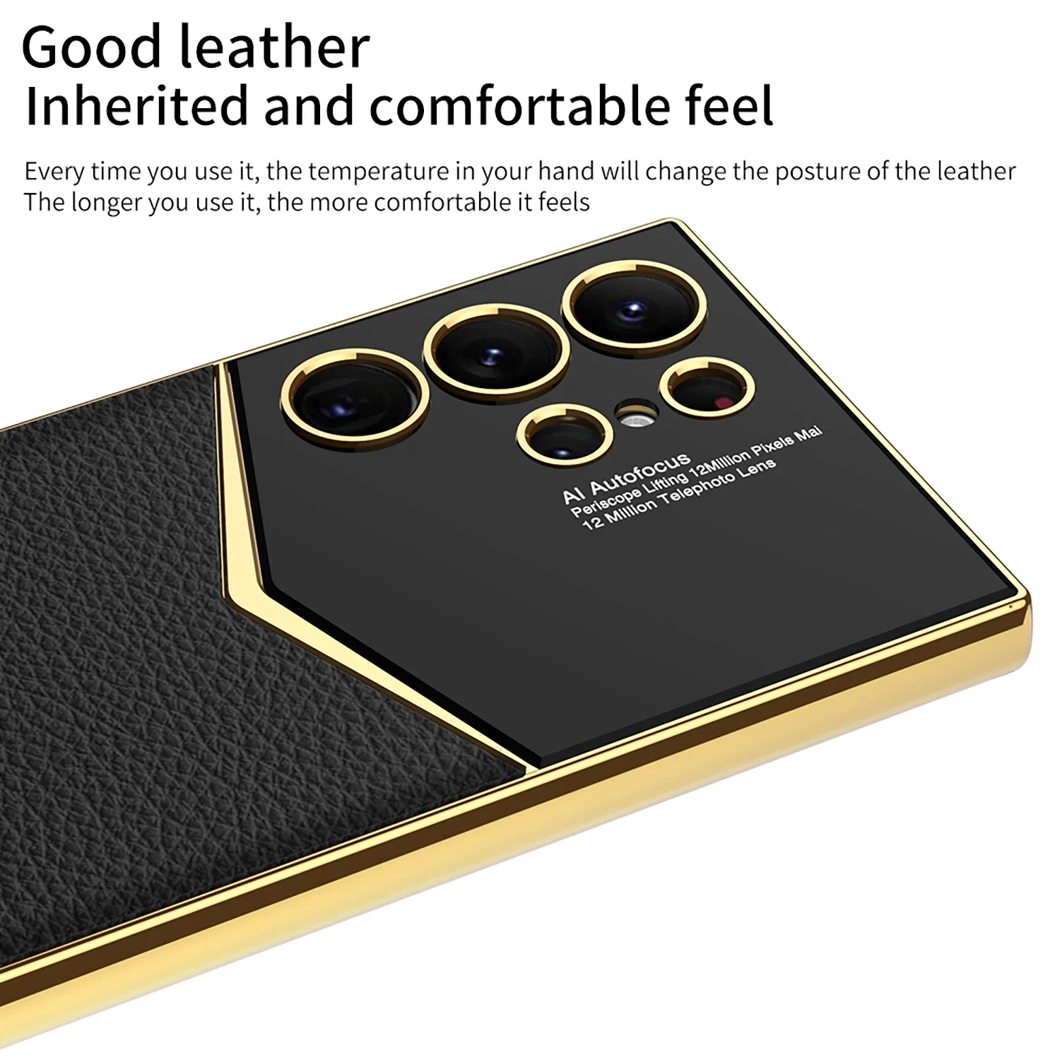 Electroplated Skin Leather Hard Shell Phone Case For Samsung Galaxy S25 S24 Plus S23 Ultra Shockproof Case
