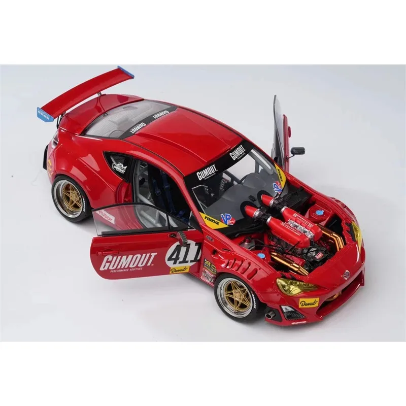 JDM 1:18 GT4586 motor completo de aleación de edición limitada, modelo de coche de simulación de motor totalmente independiente, juguete para niños, coleccionable para adultos.