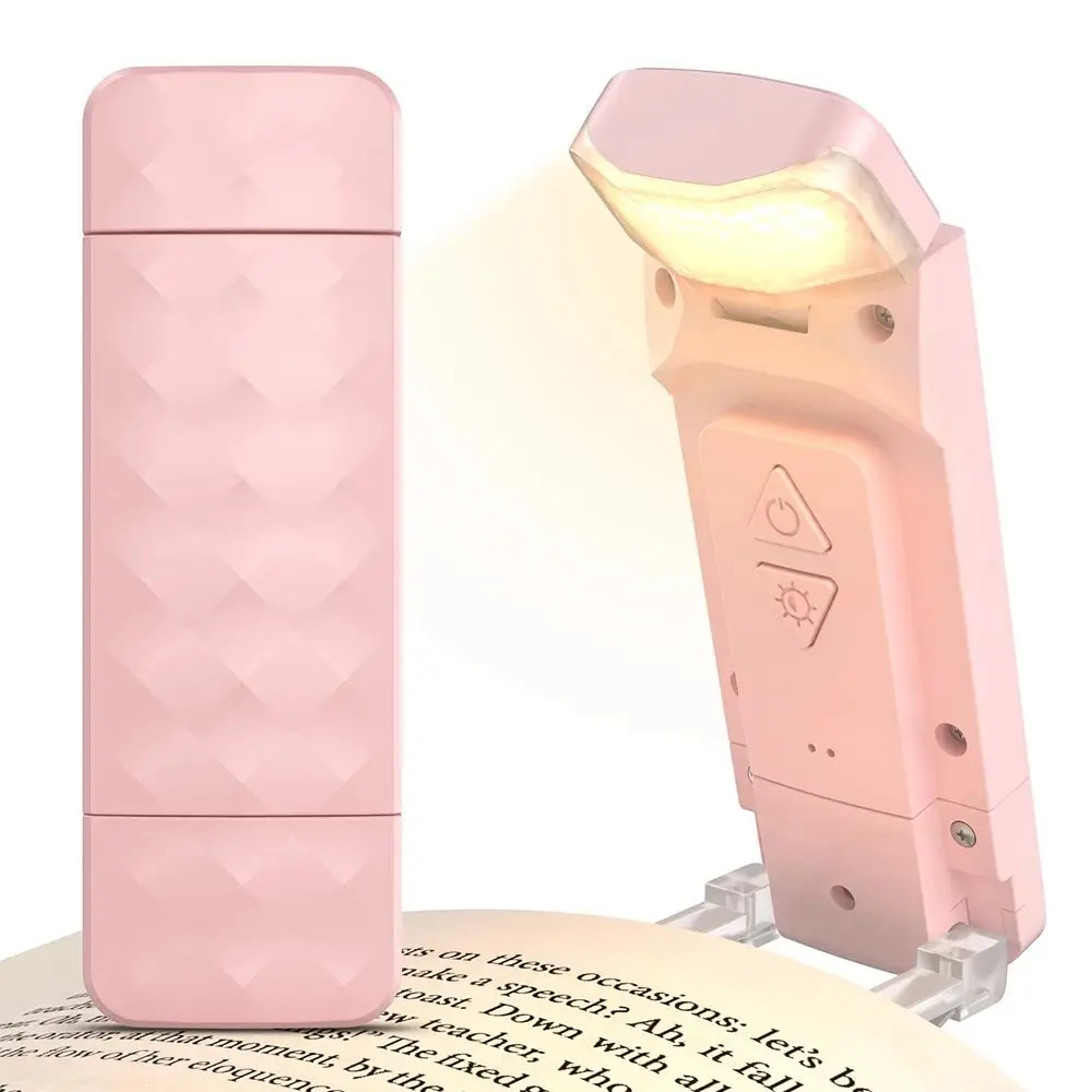 

Светодиодный светильник с зажимом для книги, перезаряжаемый светильник для защиты глаз, мини-светодиодный светильник для книг с регулируемой яркостью, вращающийся зажим, настольный светильник, аксессуары для чтения закладок