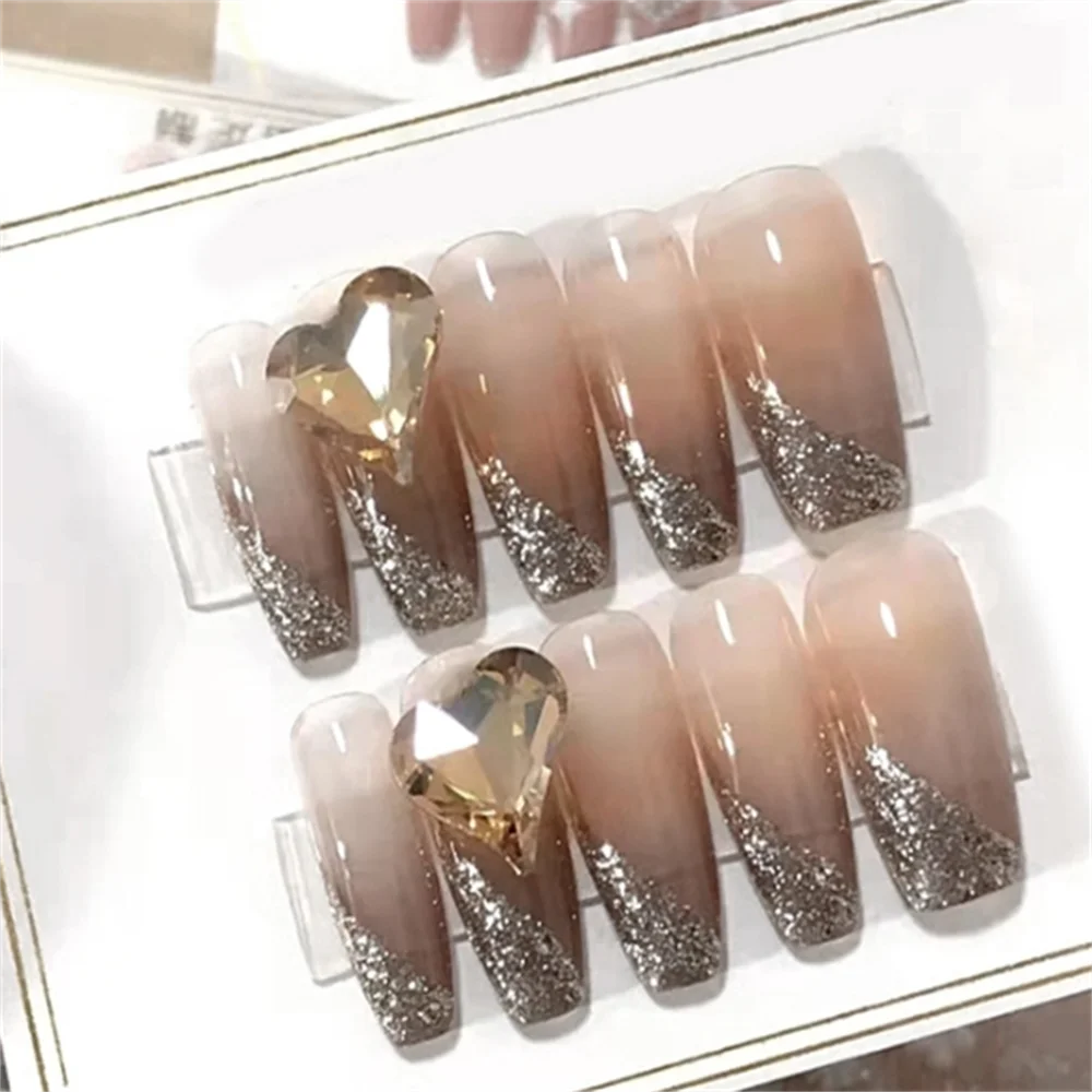 

6 Grid Summer Colorful Rhinestone Nail Art Charms Diy Manicure Accessories Ballerina Rounded Oval Flare Fingernail Decorations