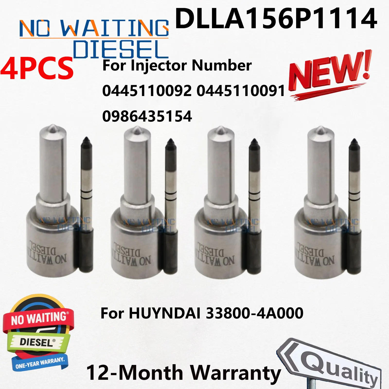 4pcs-dlla156p1114-diesel-injector-nozzle-0433171719-injection-numbers-0445110092-0445110091-0986435154-for-huyndai-33800-4a000