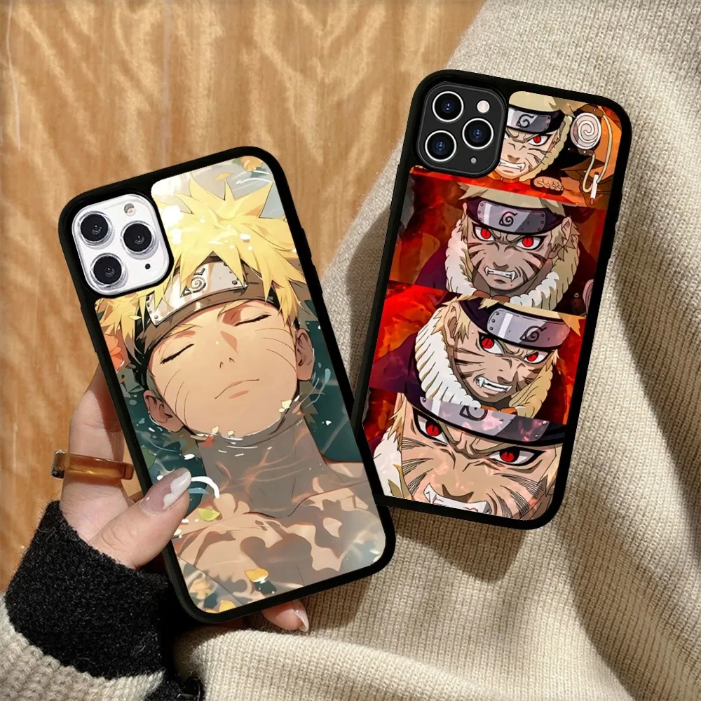 Anime Cool-N-Narutos Phone Case Silicone PC+TPU For For IPhone 11 12 13 14 15 16 Plus Pro Max Cover