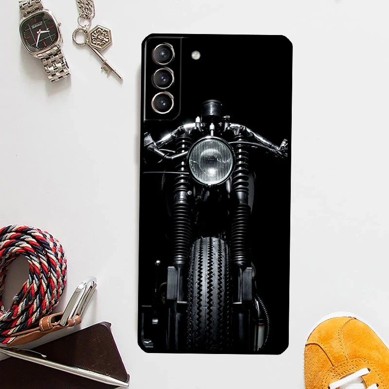 Motor Engine Motorcycle Cover For Samsung Galaxy S23 Ultra S8 S9 S10 S22 Plus S20 S21 FE Note 10 20 S24 Ultra Case