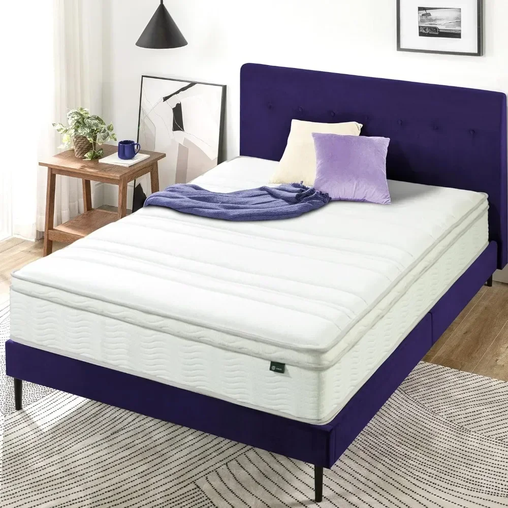 

12 Inch Foam and Spring Mattress / Mattress-in-a-Box , Foam and Spring Mattress , Full , White