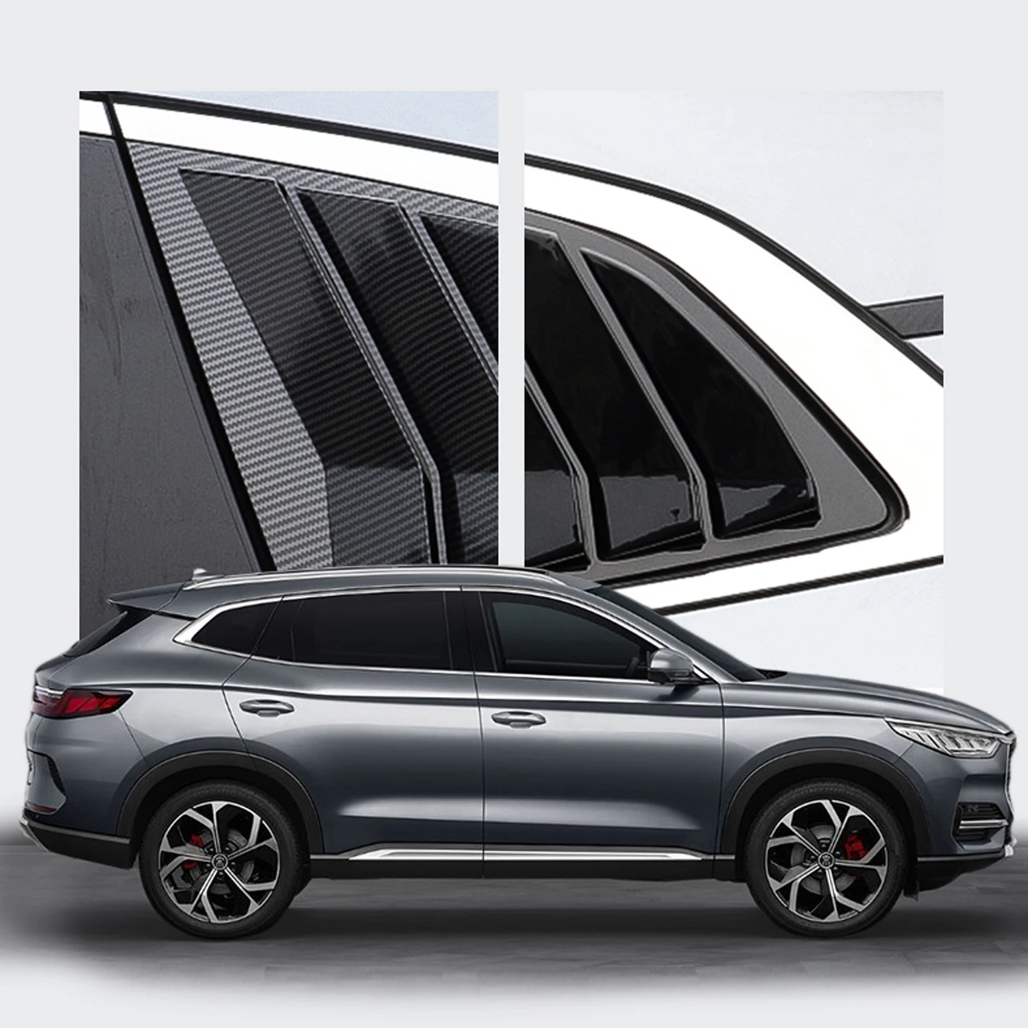 

Для BYD Song Plus DM-i EV / Seal U / Sealion 6 Champion Edition 2021-2025 Жалюзи заднего стекла Жалюзи Накладка накладка 2 шт.