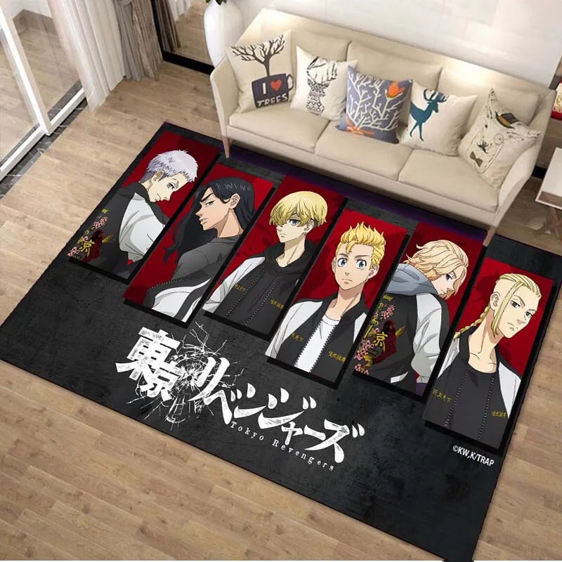 Anime Tokyo R-Revengers Printed Floor Mat Carpet 15 Sizes Living Room Bedroom Bedside Sill Bathroom Floor Mat Home Decoration