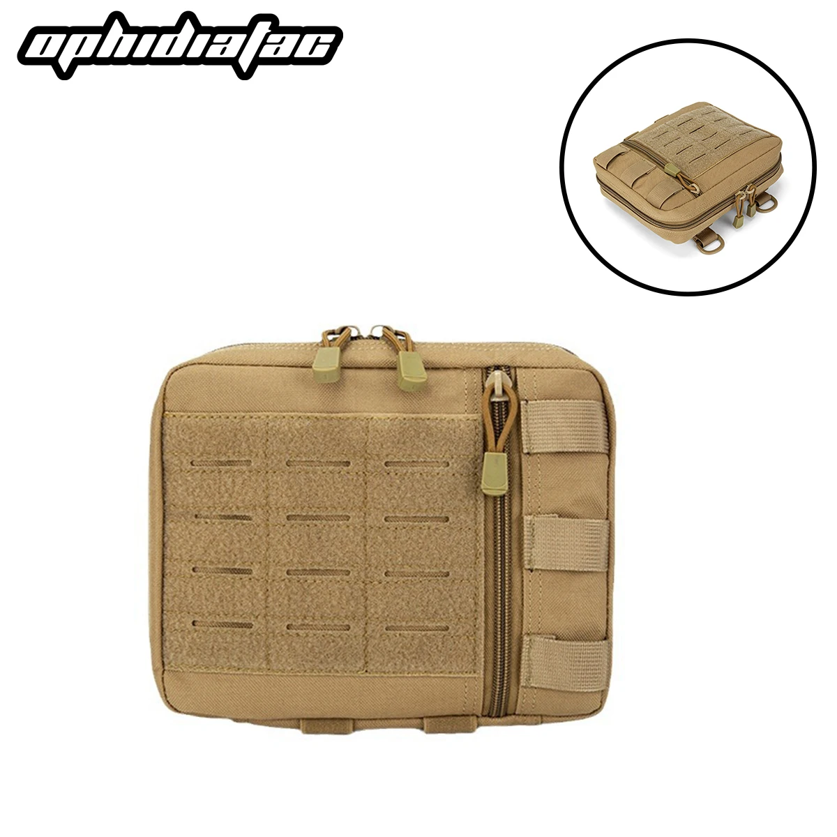 

OPHIDIAN Molle Admin Pouch Многоцелевой универсальный чехол с лазерной резкой Модульный органайзер EMT EDC Сумка для инструментов