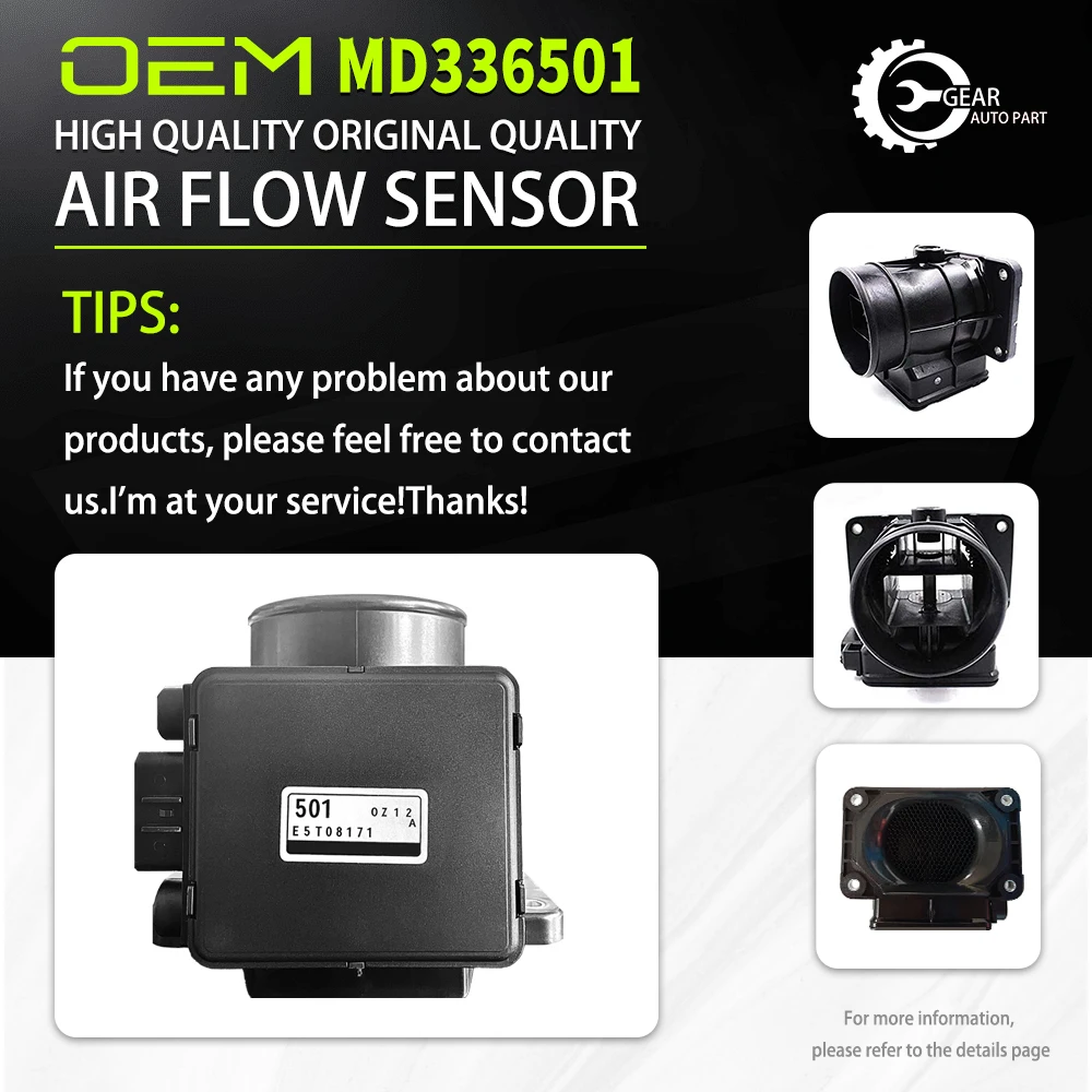 E5T08171 High quality best pricee Original part 2Years warranty Air Flow Sensor For Mitsubishi Pajero E5T08171 MD336501