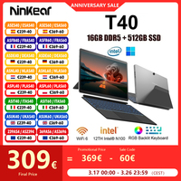 Ninkear T40 Laptop 2 in 1 Touch Screen Tablet Intel N100 14 Inch FHD 16GB DDR5 512GB SSD Computer Notebook Wifi 6 RGB Backlit